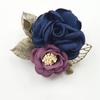 Spilla Corsage Fiore in Tessuto di Lusso per Sciarpe e Maglioni