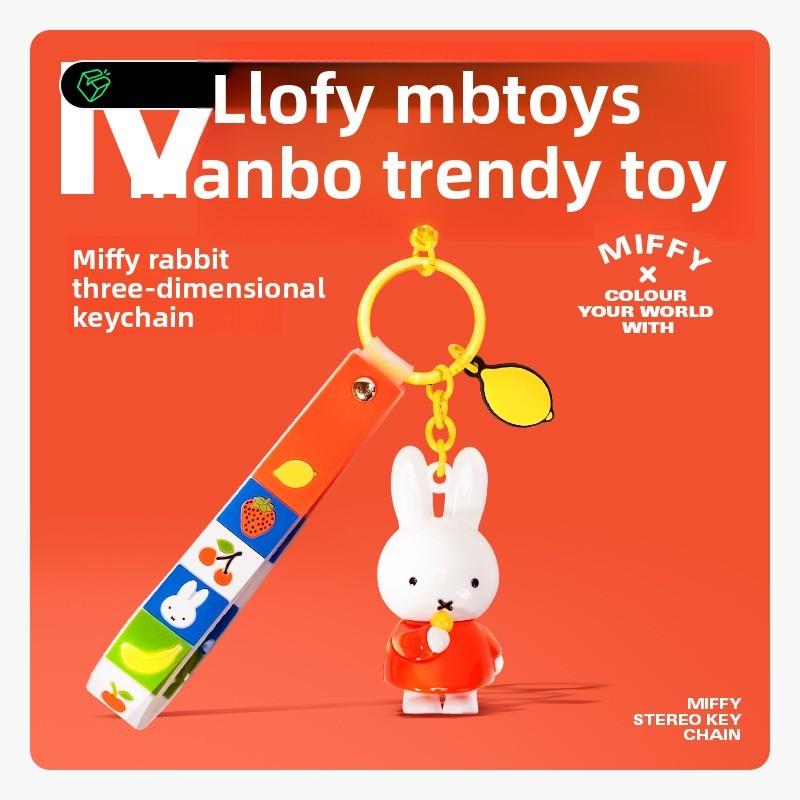 

Rabbit Keychain With Fruit Resin 3d Pendant For Car And Accessories Travel Lemon