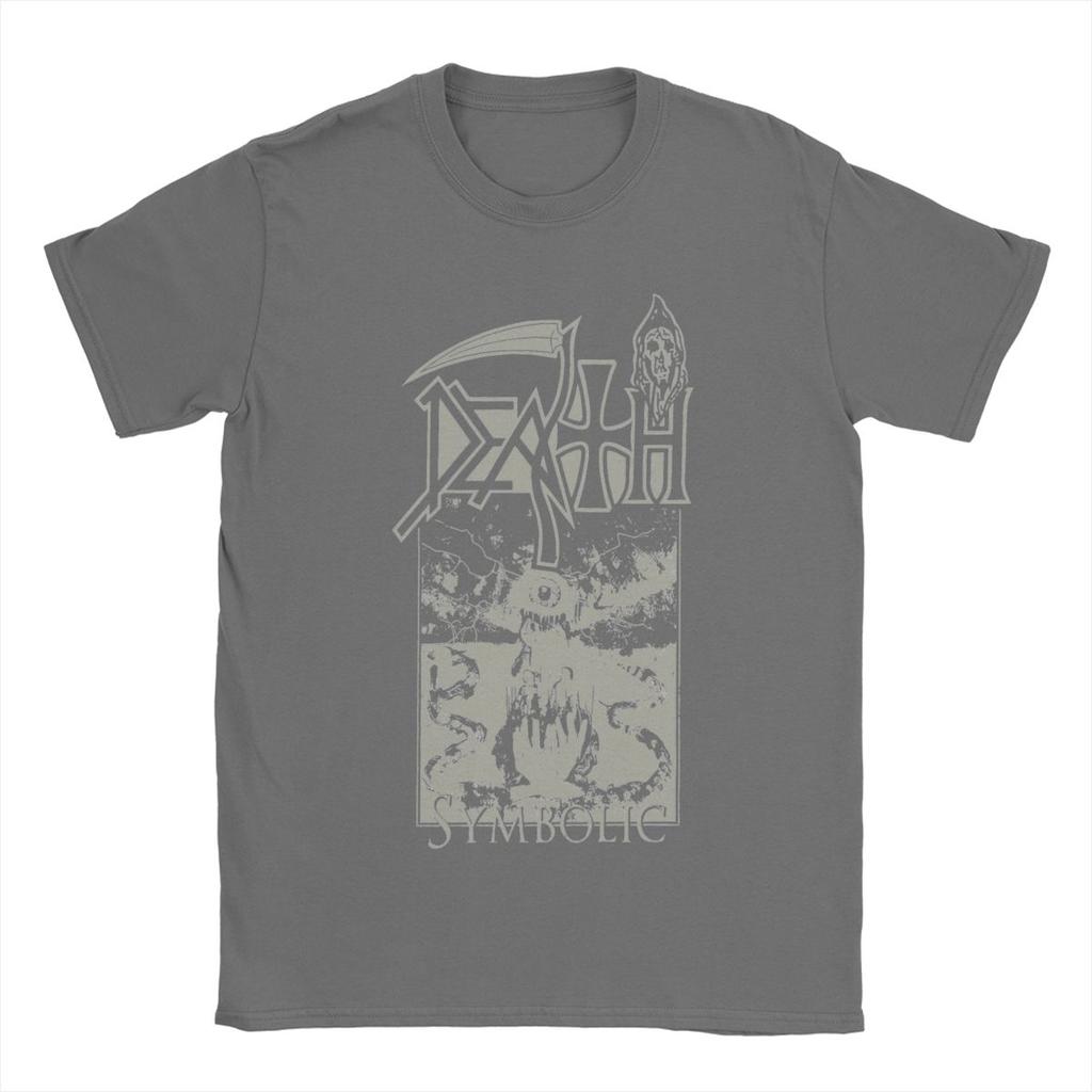 Fun Death Band T-Shirt Men Round Neck Pure Cotton T Shirts Short Sleeve Tees Printing Clothing