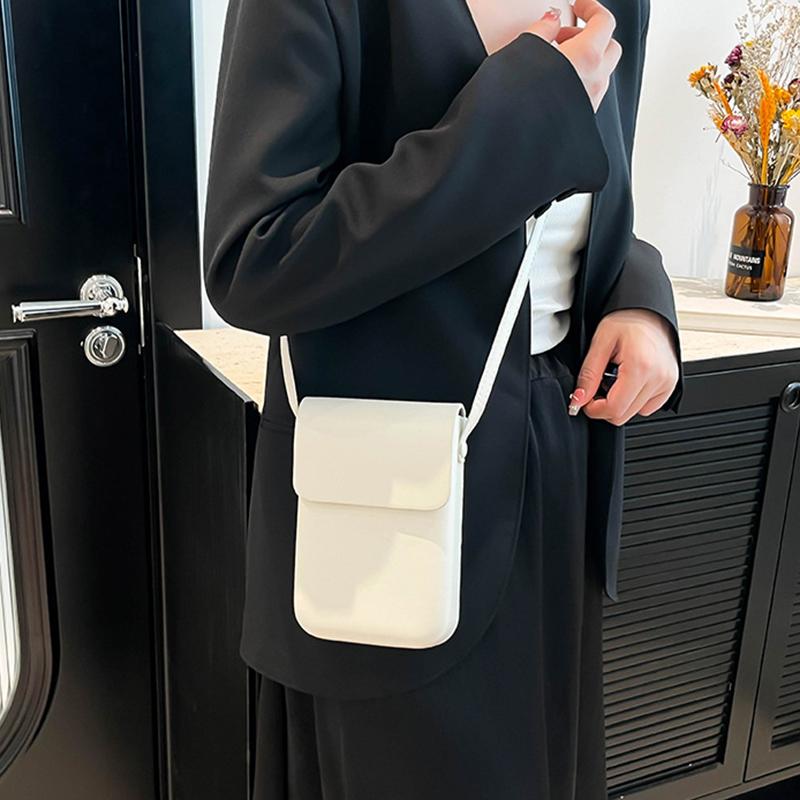 Flap Crossbody Bags Women Mini PU Leather Shoulder Purses and Handbags for Girls Ladies Phone Simple Crossbody Bag