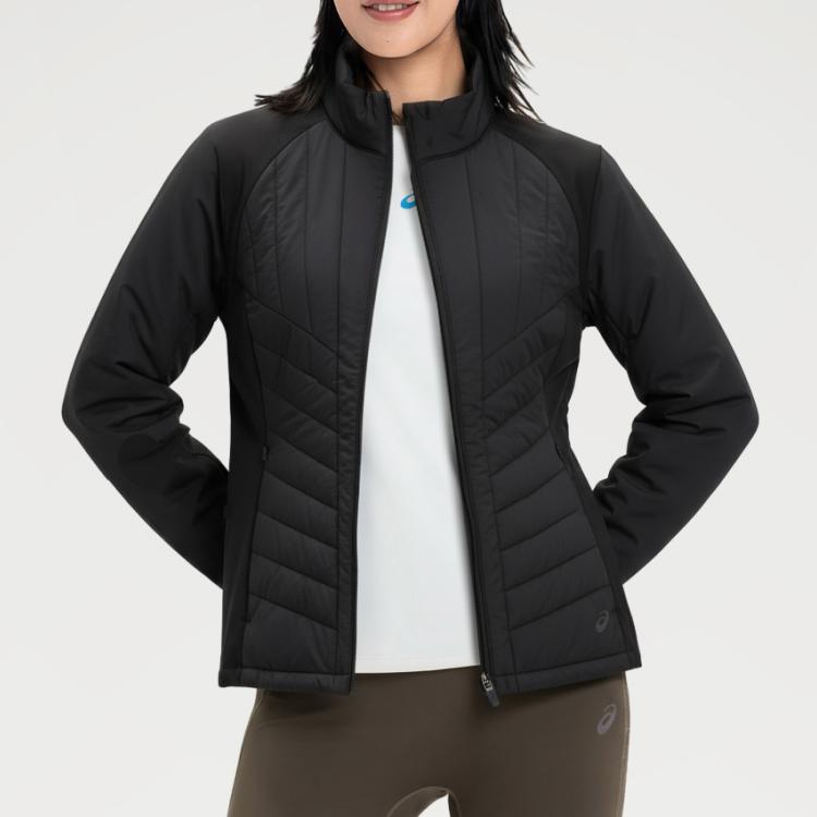 Asics Fw25 Sports Warm Zipper Long Sleeve Cotton Jacket Women jackets 2012D391-001