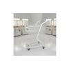 Two-Level Shopping Shopping Basket PU Wheels Metal Shopping Trolley Convenience Shop Shopping Basket Sturdy Duty for Supermarket