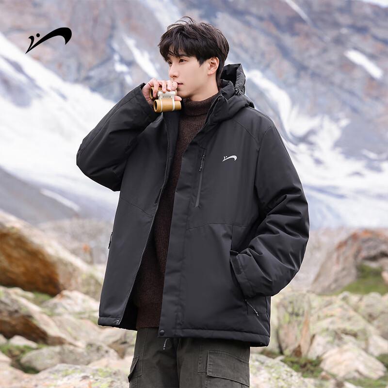 Guirenniao Men's Winter Warm Hooded Parka Jacket