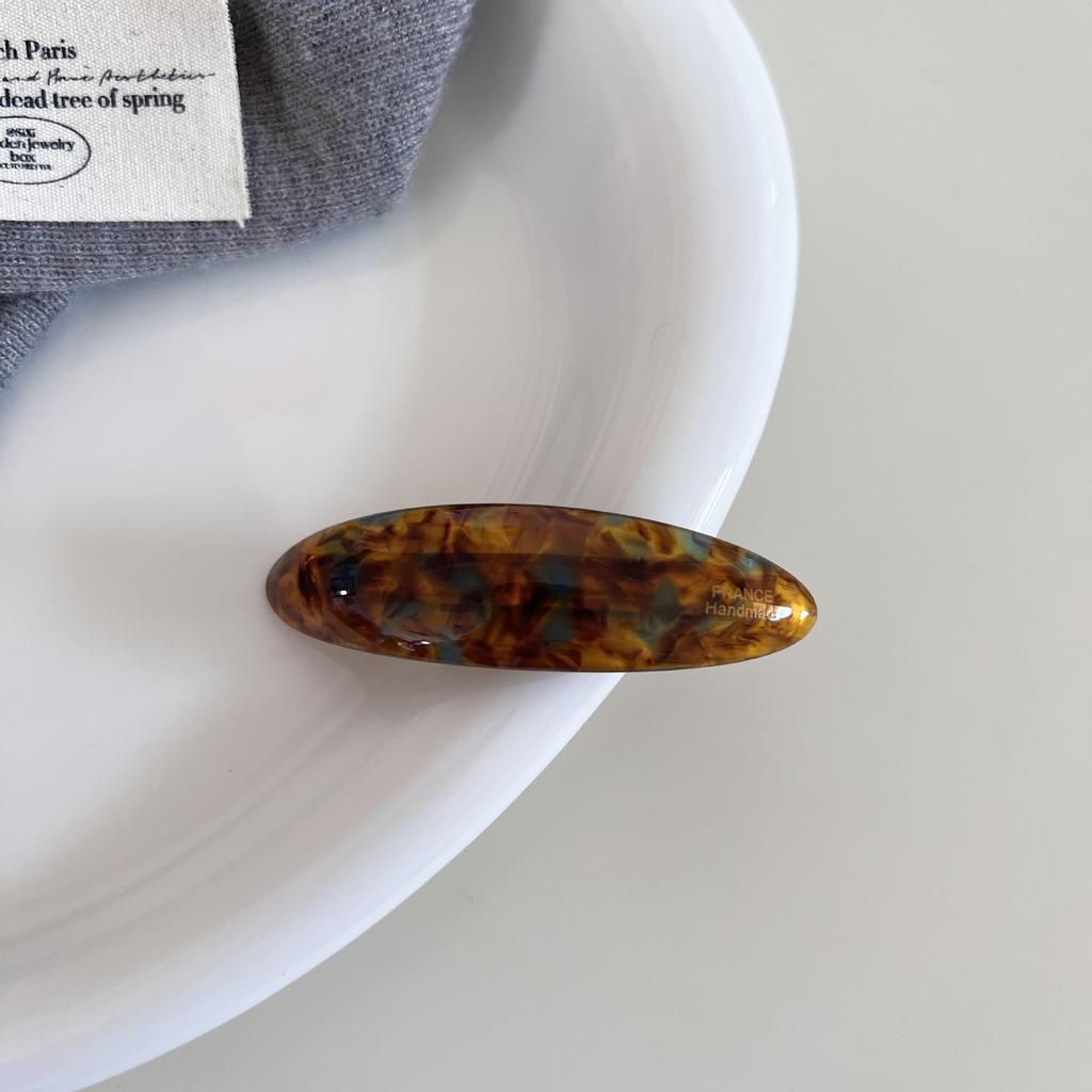 Exquisite Retro Leopard Hairpins Spring Clip Colorful Acetate Clips for Women Elegant Barrettes Fashion Hair Accessories
