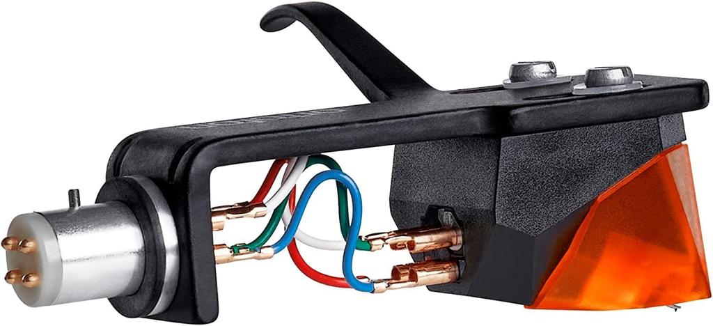 ortofon 2M Bronze Premounted Ortofon MM Cartridge Stereo Head Shell Installed Solid Fine Line Needle Listening Only SH-4Black