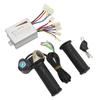 DC48V 500W Brushed Speed Controller Kit with Locking Throttle Twist Grip Power Display for Electric Bike