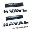 Haval H6 Black Logo Emblems For Great Wall Haval Dargo Jolion H5 M6plus Front Network Trunk Rear Sticker Body Decal 1pc