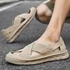 2025 Summer New Sandals Men's Hand-sewn Outer Wear Bag Head Sandals Breathable Casual Beach Shoes Men