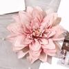 Látková květinová hlava pro řemesla Falešný hedvábný umělý květ hlavy jiřiny pro svatební párty Domácí dekorace na klobouk DIY věnec Scrapbooking
