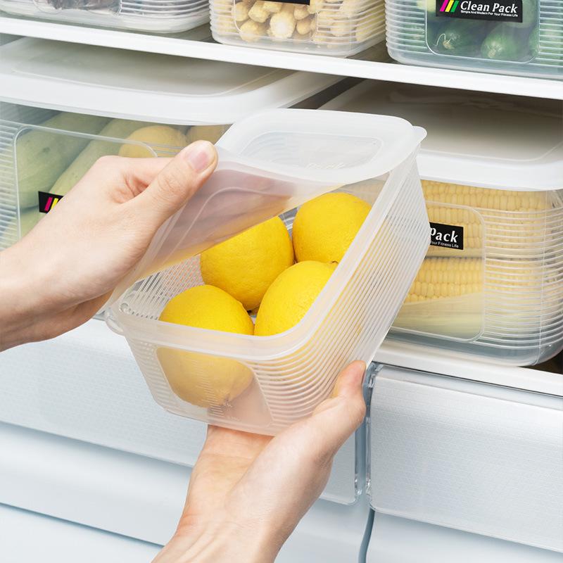 Plastic Kitchen Storage Box: Refrigerator, Freezer, and Microwave Safe