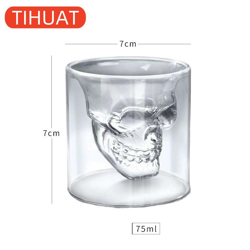 Shot Glass with Skull 75 Ml