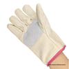 Durable Double-Layer Canvas and Leather Work Gloves for Welding and Construction