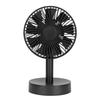 Desk Fan USB Charging 3 Speeds Strong Airflow 90 Degree Head Shaking 4 Timeing Modes Desktop Small F