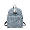 Mochila de Denim de Gran Capacidad para Mujer
