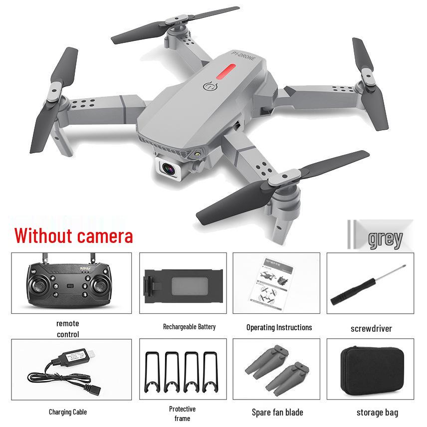 E88 Mini Foldable Brushless Drone with Optical Flow & Remote Control for Aerial Photography