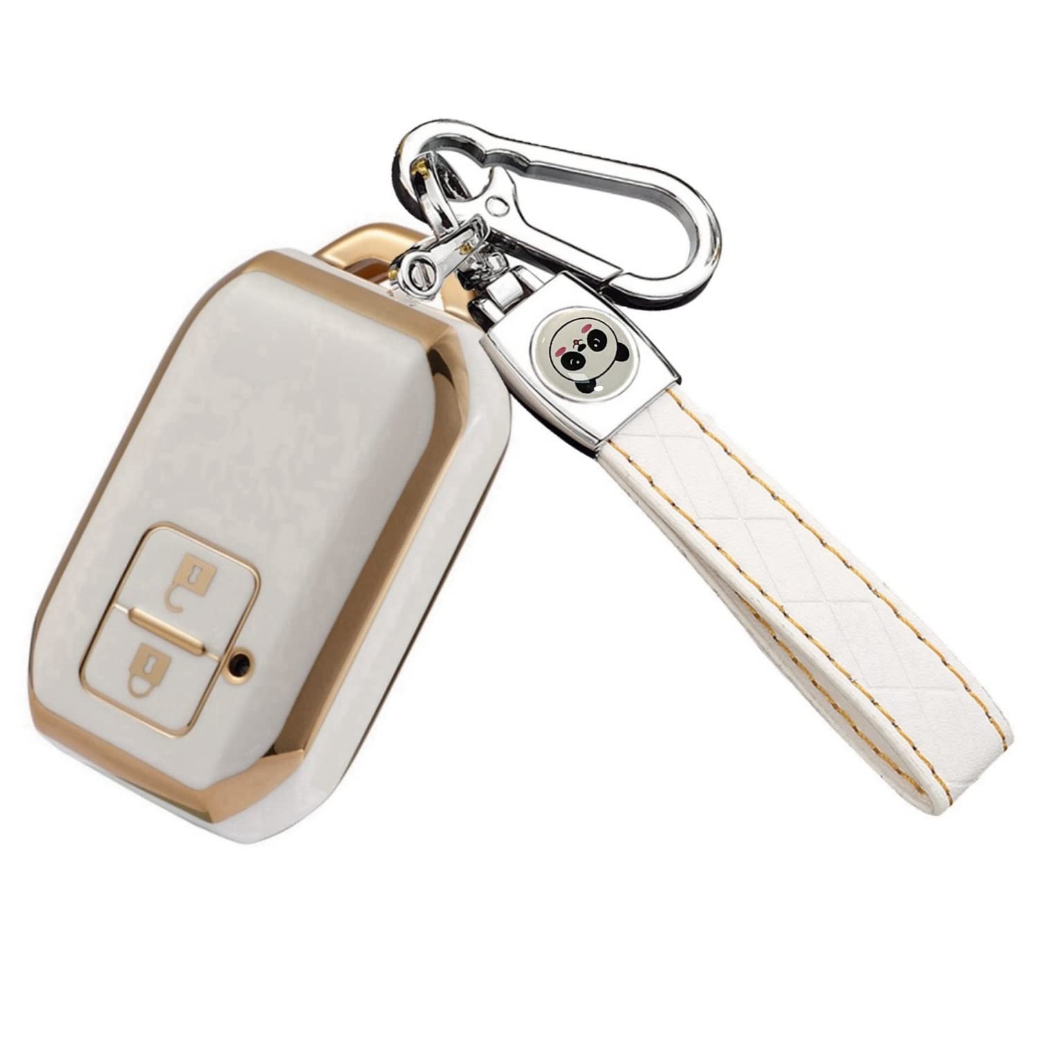 [ZANEKO] Jimny key case compatible Suzuki Jimny Sierra key chain ZA-XMjb-LM2-White белый