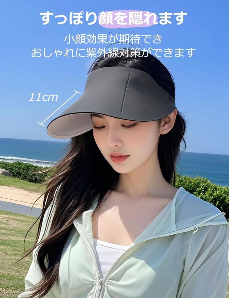 Sun wind UV sun small face sunscreen large easy to for travel [DRIONO] visor, resistant, ultra-lightweight, double-sided hat, women's, protection,
