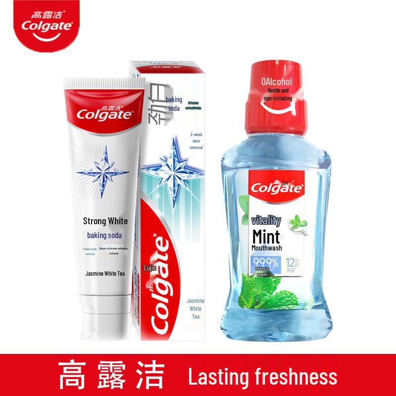 

Colgate Jasmine White Tea Toothpaste & Energizing Mint Mouthwash Set