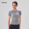 Women's Breathable Seamless Slim Fit Yoga and Running T-Shirt