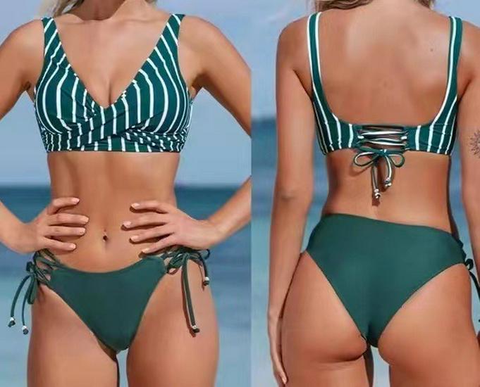 2024 New European & American Backless Split Bikini Swimwear for Women