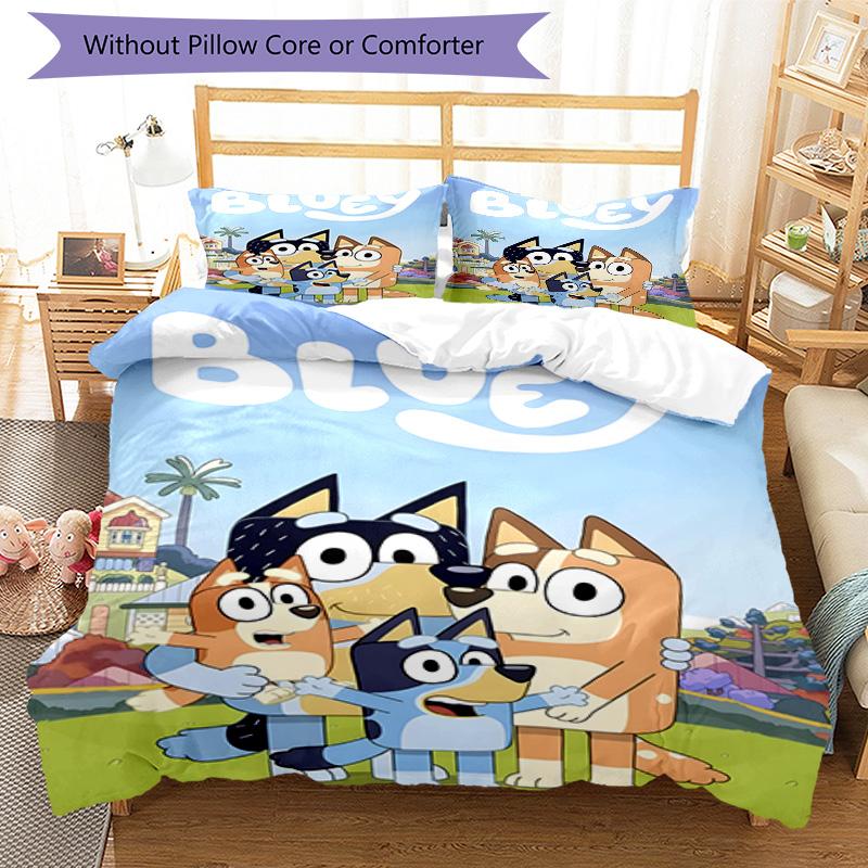 3pcs B-Blucy6 Design Cover Set - HD Printed Bedding with 1 Cover and 2 Pillowcases - Perfect for Home and Dorm Decor