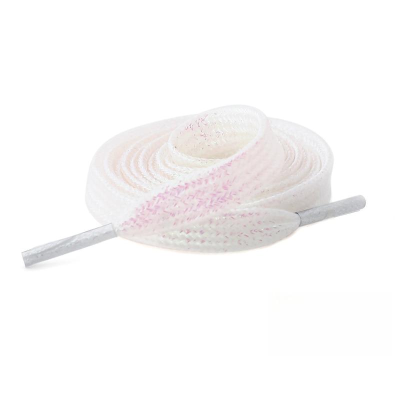 'Gold and Silver Silk' Pearlescent Radiant Polyester Flat Lace Suitable for Board Shoes, Canvas Shoes, Sports Shoes, Pants Rope