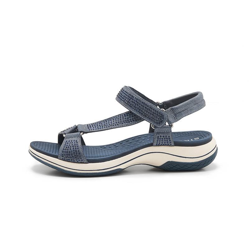 Flying Rhinestones Breathable Comfortable Casual And Versatile Sports Women's Sandals Fashionable Mother's Shoes Summer Simple