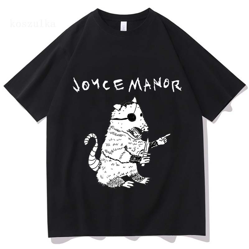 Opossum Shirt On White JOYCE MANOR Graphic Print Tshirts Unisex Streetwear Short Sleeve Cotton Men/Women T-shirt Casual Tees Top