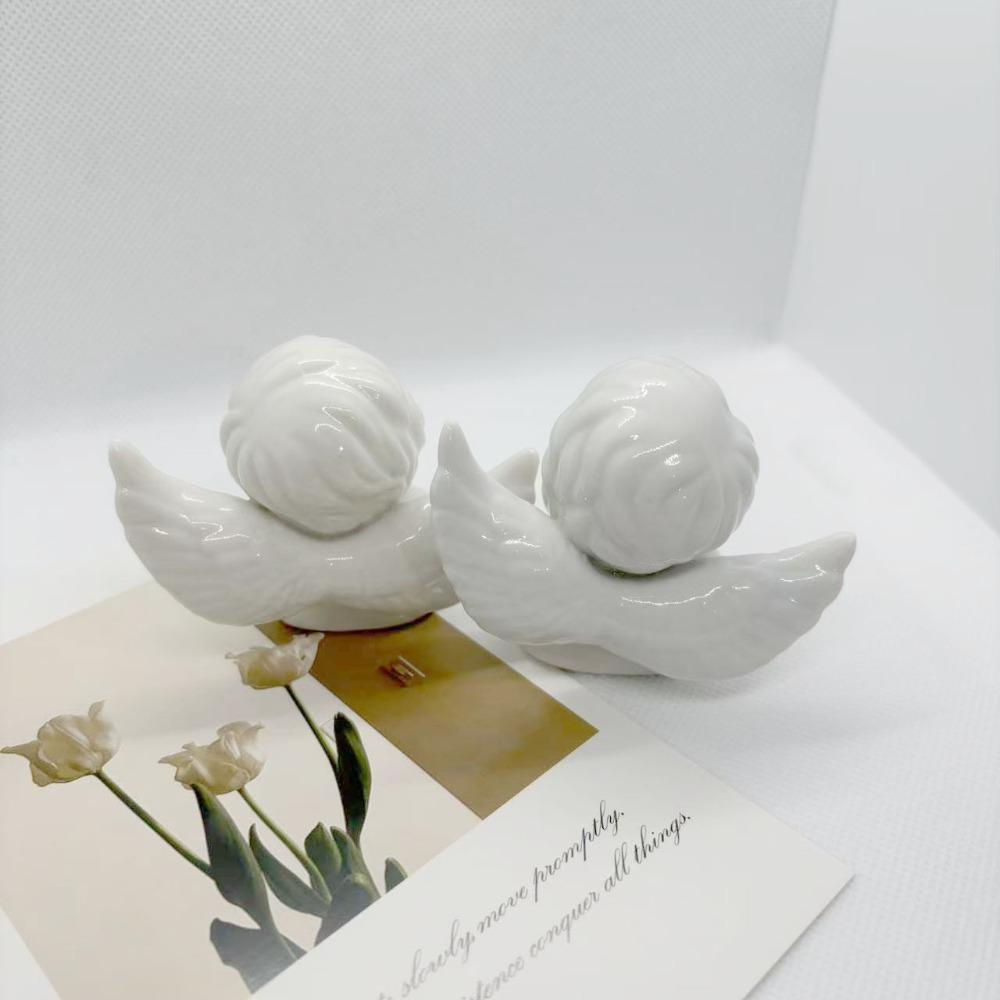 Fun Crafts Angel Statues Sculpture Modern Ceramic Angel Ornamen Living Room Desktop