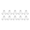 10PCS 3 Way Pipe Fittings PVC Plastic Right Angle Tee Corner Connector 20mm Inner Diameter