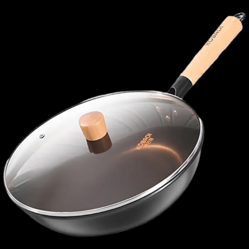 KOBACH 30cm Traditional Coating-Free Fine Iron Wok