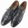 MEZLAN Vintage Etikett Semi Brogue Business Schuhe Schwarz Größe 10.5M 28.0 Herren(GEBRAUCHT)