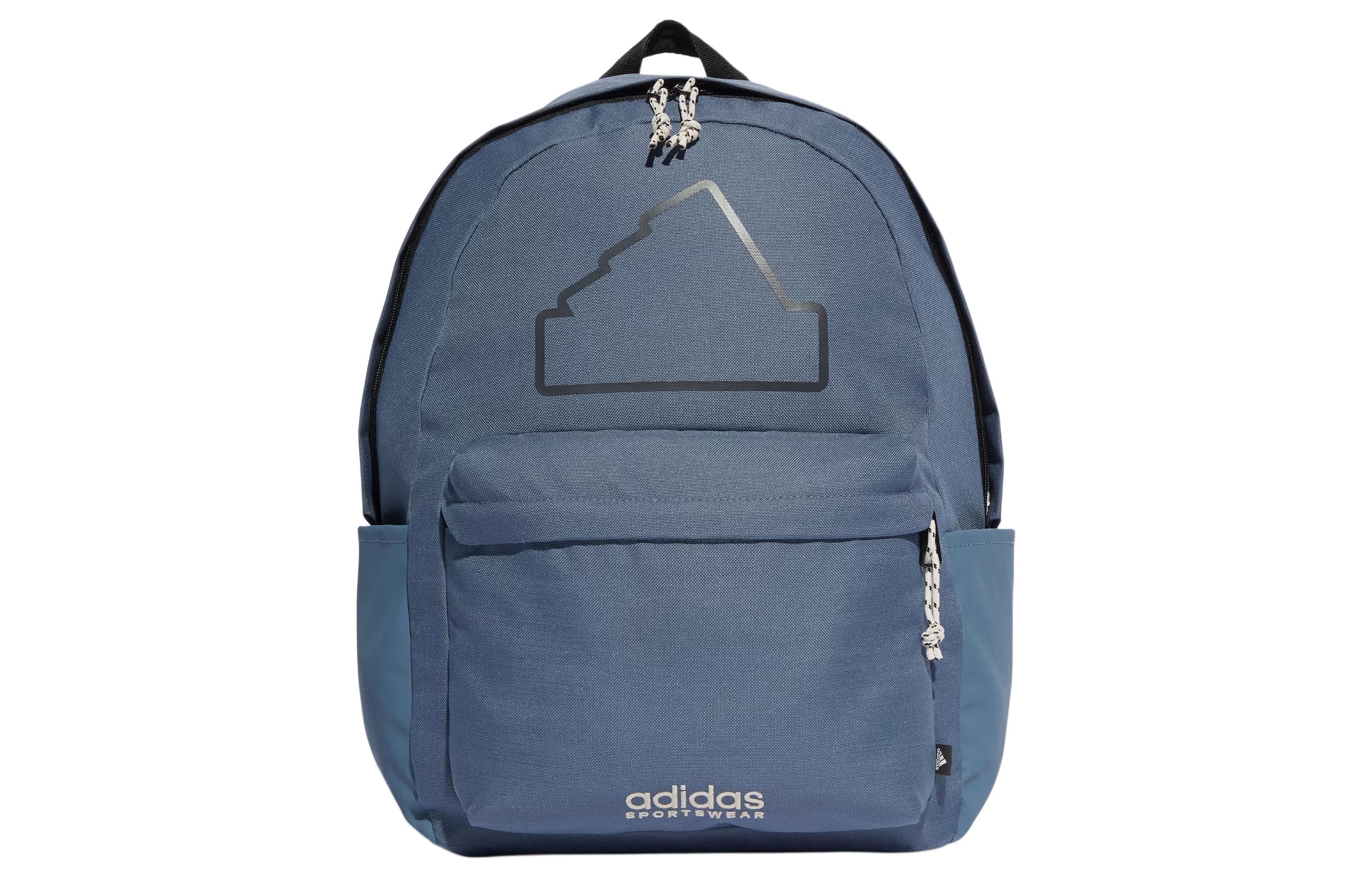 

Adidas Polyester Backpack Regular Unisex Ink Blue & Black & Light Gray IR7445