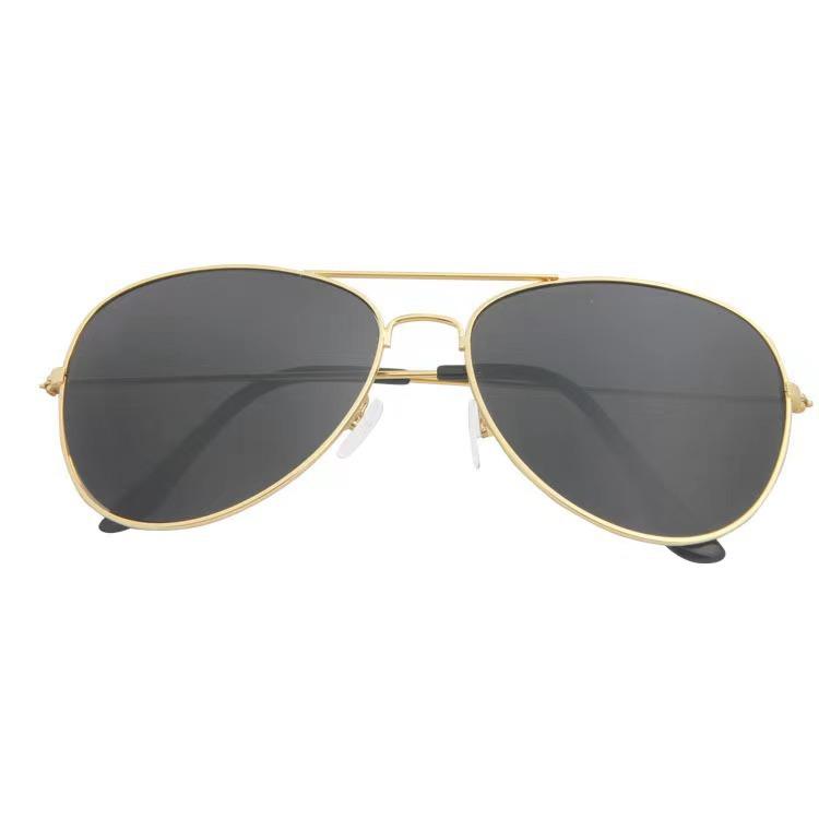 Men Retro Pilot Sunglasses Big Frame Oversized Metal UV400 Reflective Lens Trendy Driving Shades for Women
