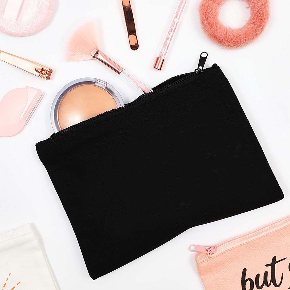 

Women s Cosmetic Makeup Bags Female Organizer Pink Flower 26 Letters School Pencil Cases Carrying Bag for Coin Purse чорний