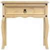 Vidaxl Stolik Konsolowy Corona, 73X35X73 Cm, Lite Drewno Sosnowe