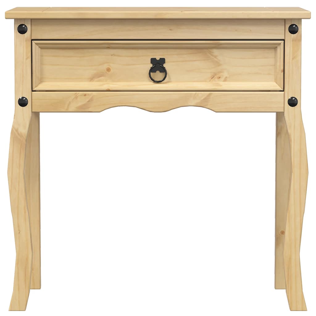 Vidaxl Stolik Konsolowy Corona, 73X35X73 Cm, Lite Drewno Sosnowe