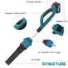 27000rpm Cordless Brushless Electric Air Blower Blowing Suction Leaf Blower PC Dust Cleaner Collector For 18V Battery 3000W