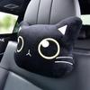 Cute Car Neck Pillow Cat Car Pillow Rearview Mirror Cover Girl Seat Belt Shoulder Pad Neck Cushion Woman Car Accessory Cartoon