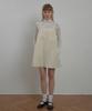 Ceme Glossy Square Dress - Ivory