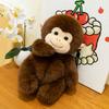 Cute Little Monkey Plush Toys Children's Sleeping Pillow Zoo Macaque Souvenir Golden Monkey Ornaments