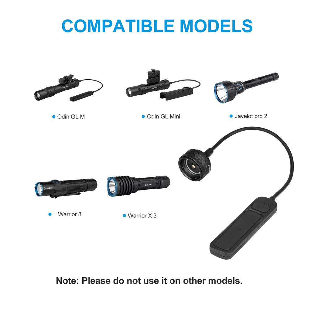 OLIGHT SROD-7 Magnetic Remote Pressure Switch for Odin GL M, Warrior 3, Warrior X 3, and Javelin Pro 2 (Black)