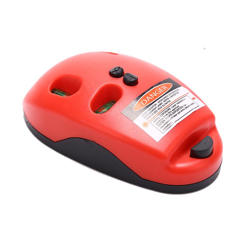 Mini Portable Vertical Level Laser Laser Spirit Straight Level 90 Degree Mouse-Shaped Plastic Self-Leveling Diy Measuring Tool