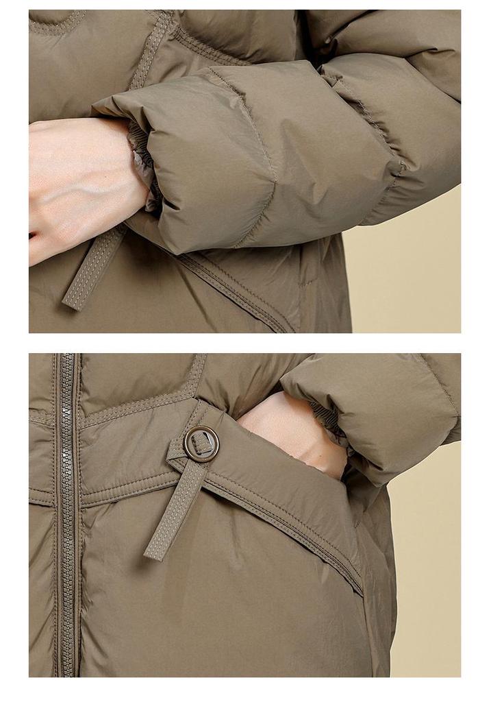 2025 Women's Stylish Lightweight Short Winter Down Jacket - Warm Duck Down, Stand Collar, Versatile Casual Coat