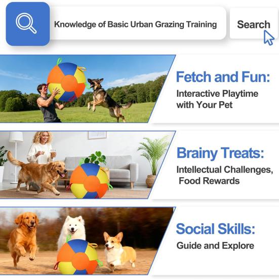 Haustierspielzeug mit Luftpumpe Mehrere Düsen Schnelle Inflation Reißfest Kausicher Kompakte Größe Tragbar Pferdetraining Spielzeug