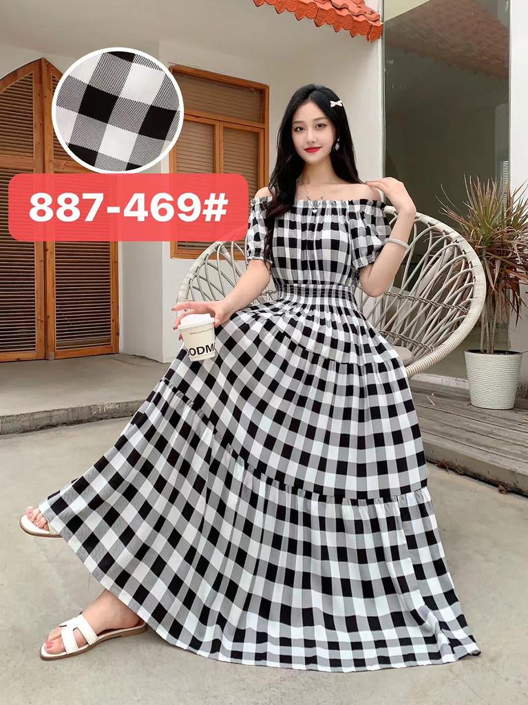 Seaside vacation beach dress cotton floral dress female shabahemi muslim
