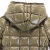 DUVETICA Reversible Down Jacket 40 Black/Brown Hood Women Used