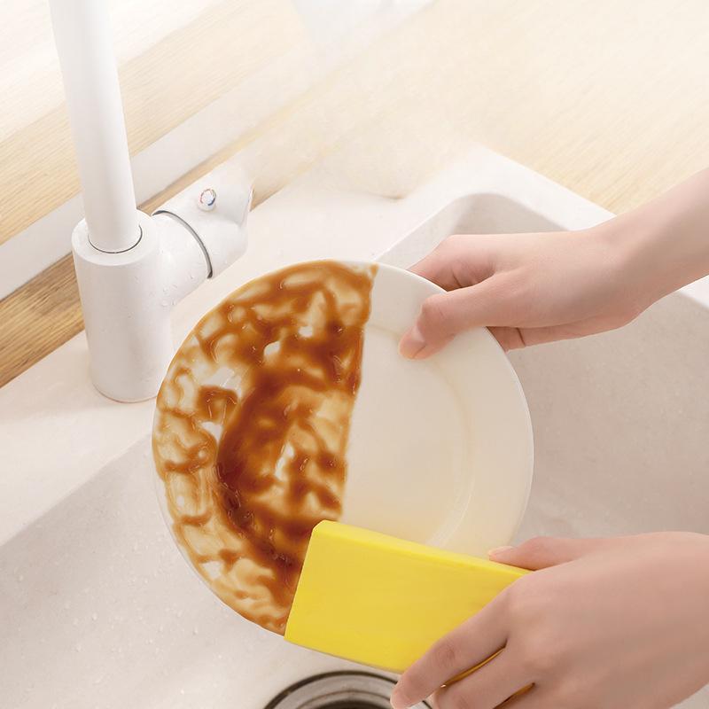 Household Cleaning Sponge Washbasin, Water-absorbing Sponge Block, Oil-proof and Easy-to-clean Sponge Wipe