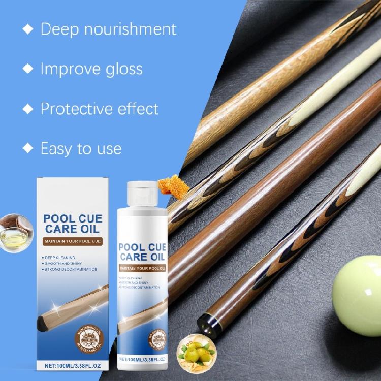 Pool Stick Care Oil Pool Cue Polishing Oil Pool Cue Polishing Oil 100ml Multipurpose Snooker Cue Oil Cue Maintenance Oil