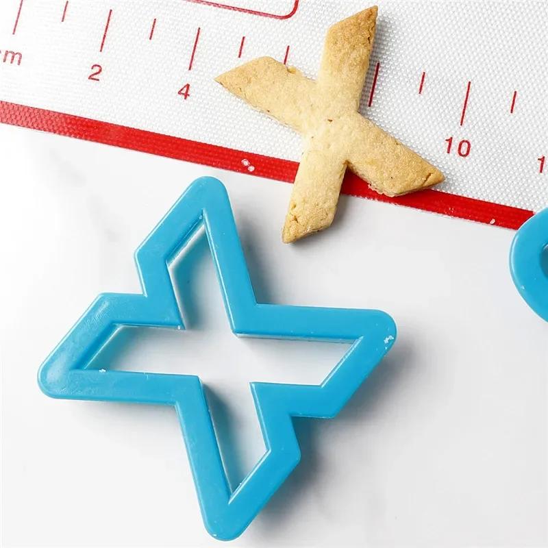 Large 0-9 Numbers Letter Cookie Cutter Molds Plastic 3D Pressable Biscuit Fondant Stamps DIY Birthday Cake Decorations